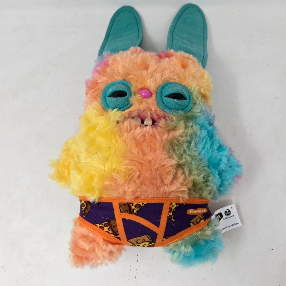 Fuggler Funny Ugly Monster Rainbow Tie Dye Bunny Pizza Underpants Plush Toy 2024